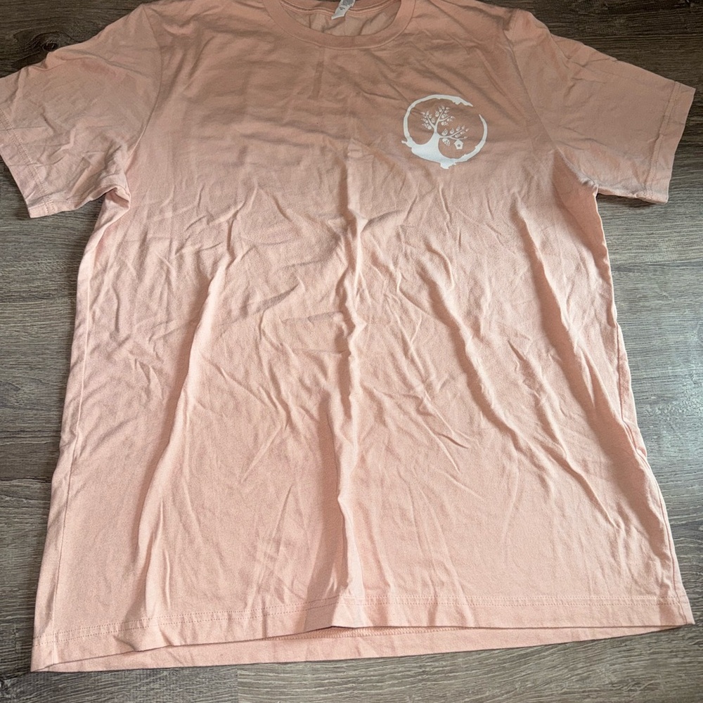 Peach Graphic “backyard Brewery” T-Shirt